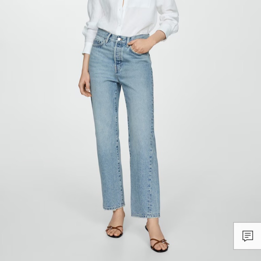 COPY - Mango Straight Jeans with Forward Seams
